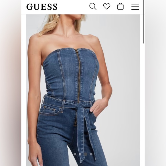 NWT Guess Jean jumpsuit - Picture 2 of 3